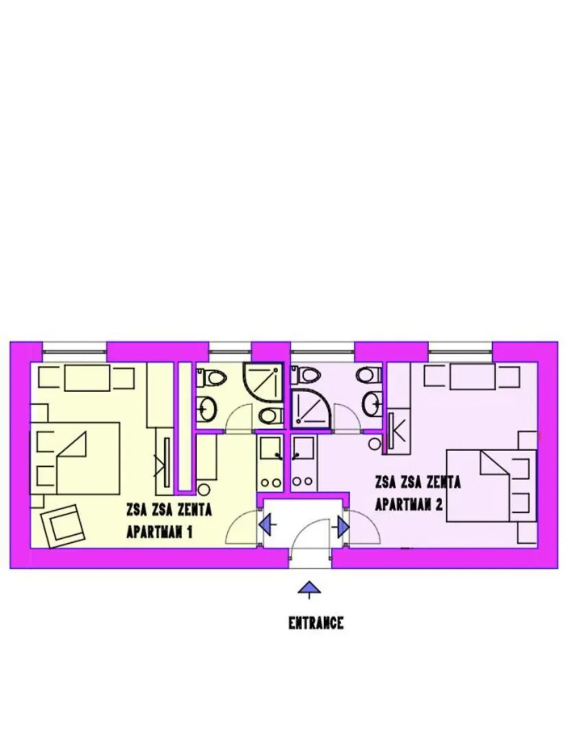 Apartment Zsa Zsa Zenta 1 Σπλιτ